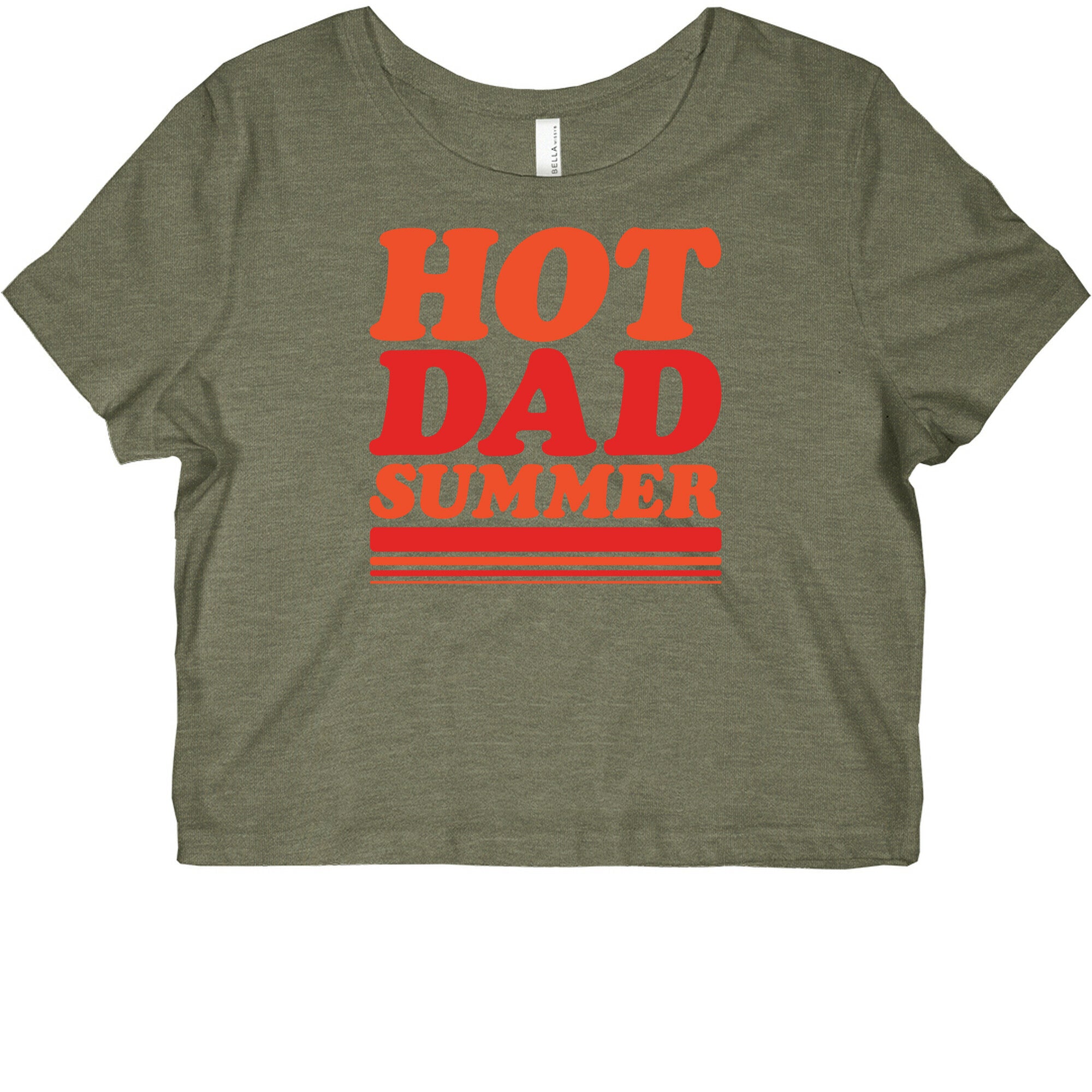Hot Dad Summer Parody White Print Graphic Baby Tee